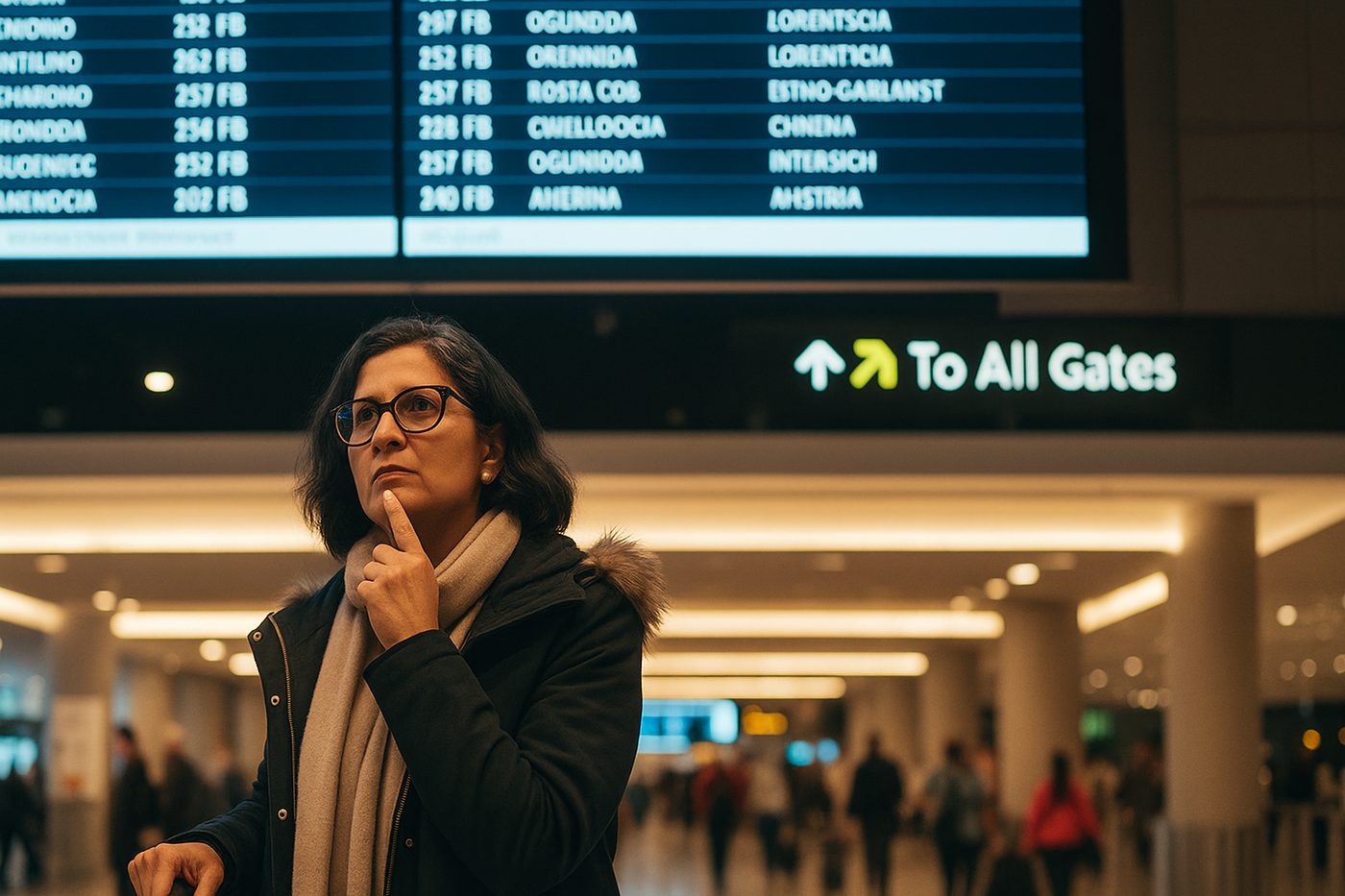 Escena conceptual — aeropuerto